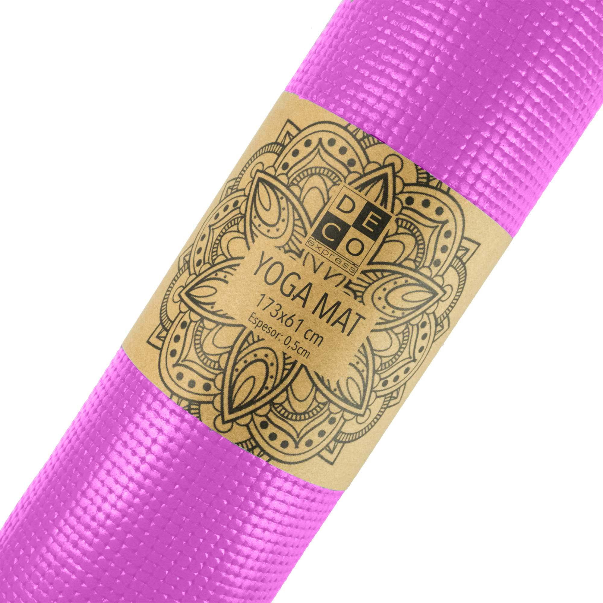 Decoexpress - Mat De Yoga Fucsia 61x173 Cm