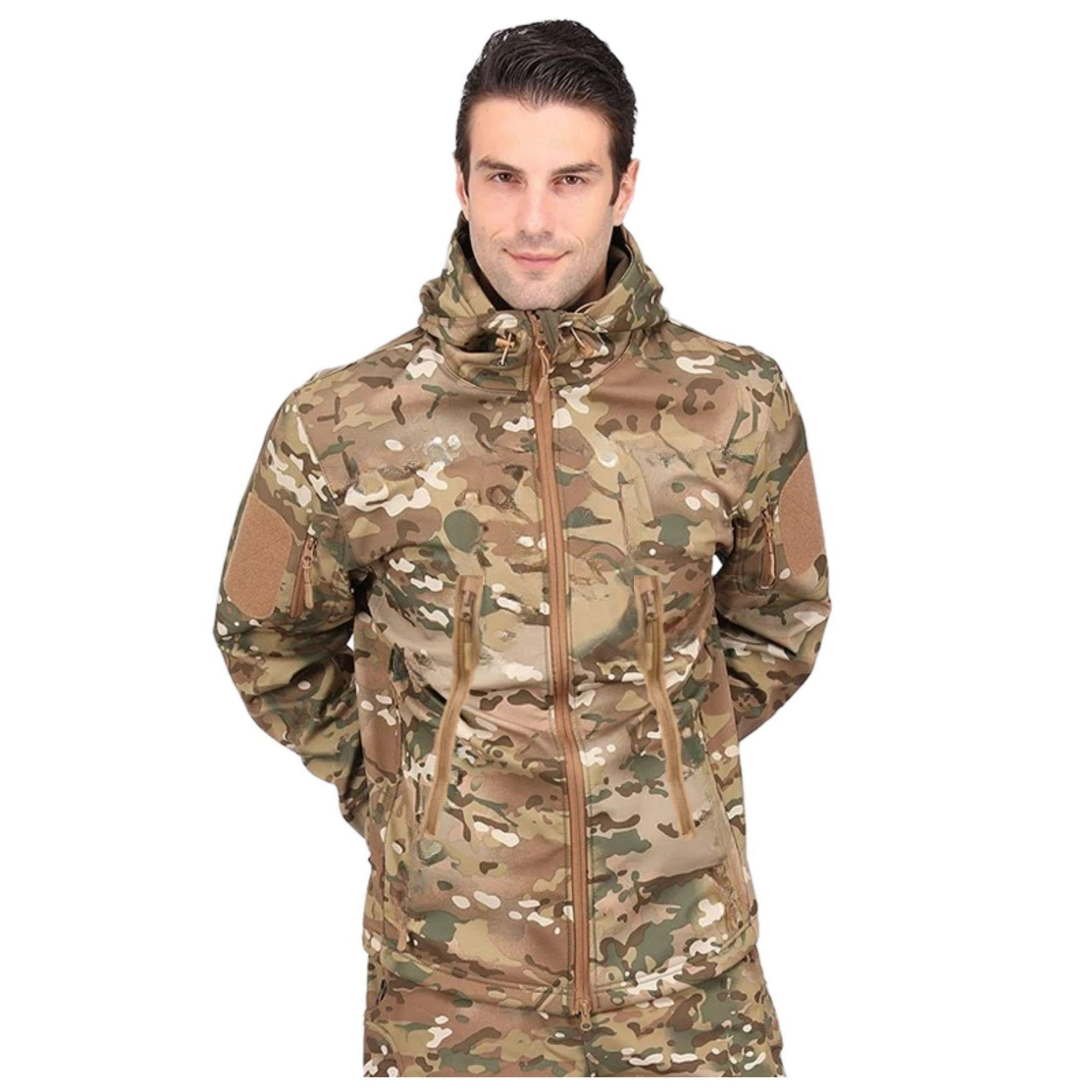 Esdy - Chaqueta Táctica Softshell Impermeable Talla S