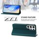 thumbnail image 3 of Funda Billetera con Soporte para Samsung Galaxy S24 Ultra Bloqueo RFID Plegable Verde oscuro, 3 of 6