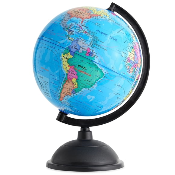 World Globe Juvale, giratorio, 20 cm, con soporte para que los niños aprendan