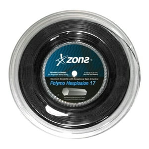 Rollo Cuerda Tenis Zons Polymo Hexplosion 1.23 Negro