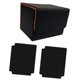 thumbnail image 1 of Caja Para Baraja De Cartas, Soporte Para Tarjetas Con Mangas, Pantalla Portátil Premium, Caja Para Naipes, Cuadros, Negro Y Naranja, 1 of 3