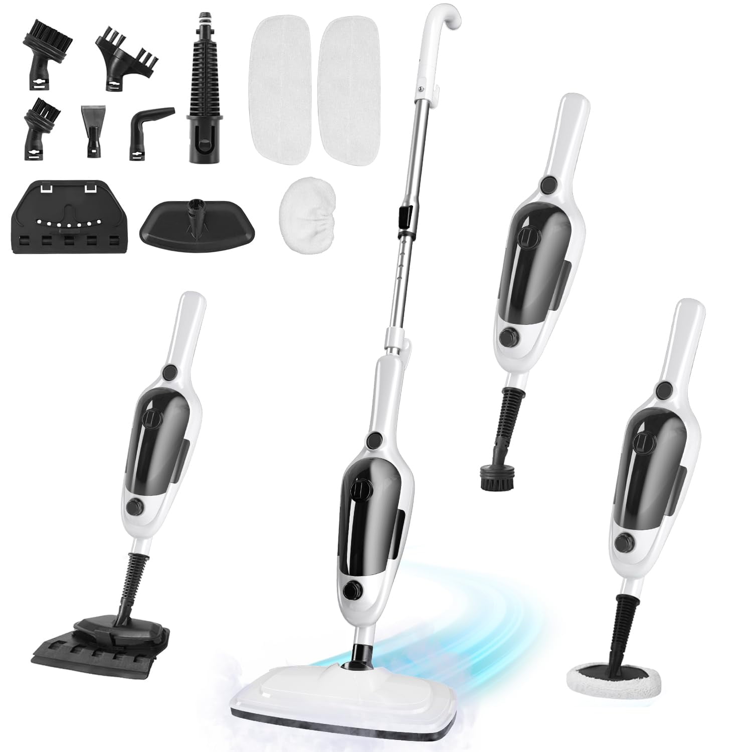 Vaporizador Multiusos Steam Mop Kghkgh 11 En 1, Tanque De 450 Ml