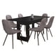 thumbnail image 5 of Mesa De Comedor Con Capacidad Para 6 Puestos 74,05 x 160 x 85 Cm Negro, 5 of 9