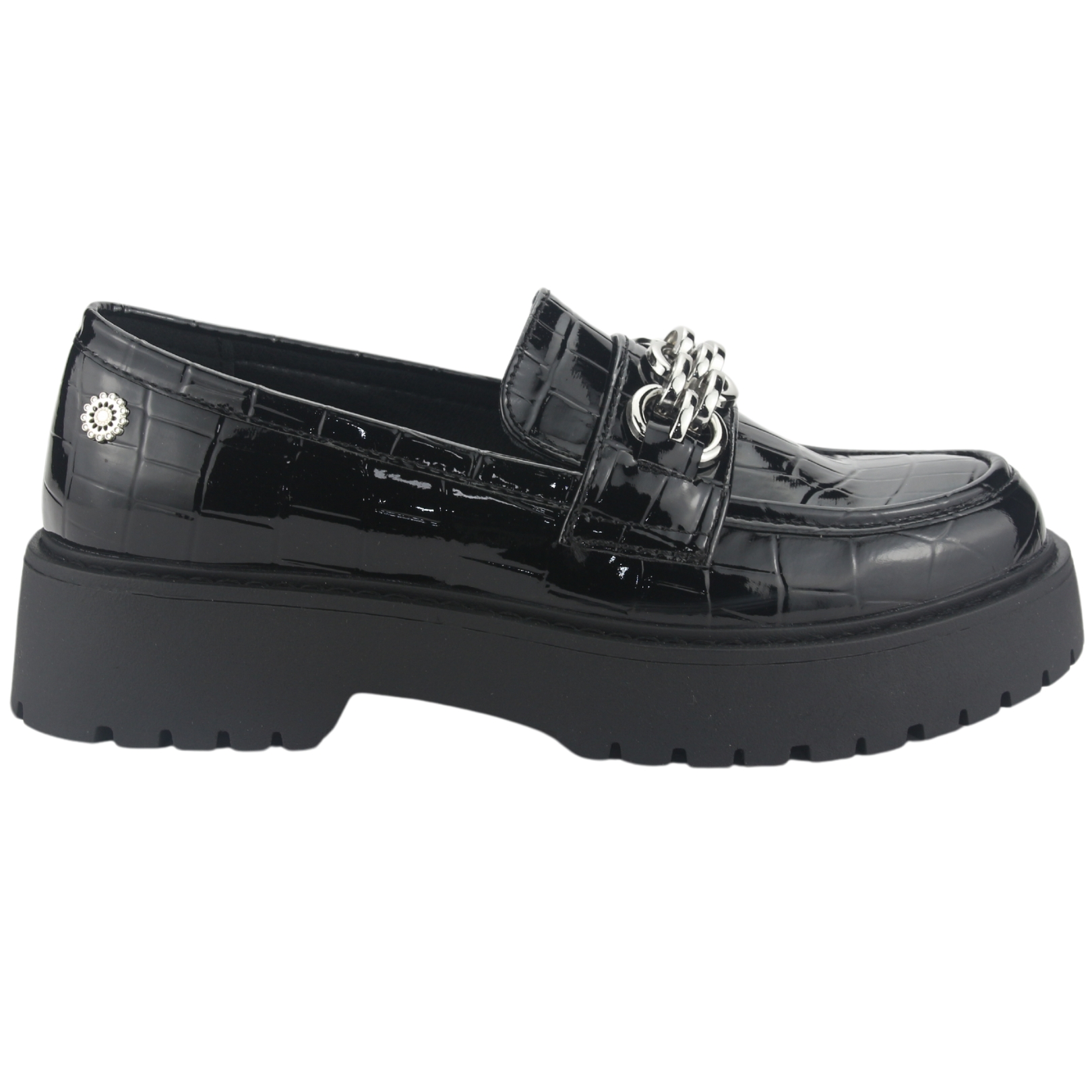 Mocasin Chalada Mujer Lenin-1 Negro Casual