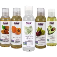Set De Regalo De Aceite Portador Now Foods Solutions, Paquete De 5 Unidades, 120 Ml