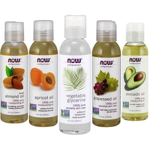 Set De Regalo De Aceite Portador Now Foods Solutions, Paquete De 5 Unidades, 120 Ml