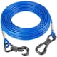 thumbnail image 1 of Cable de amarre para perro Tresbro de 21 m, acero reflectante azul, 1 of 7