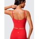 thumbnail image 2 of Sujetador deportivo CRZ YOGA Butterlift para mujer, cuello redondo, color rojo oscuro, 2 of 4