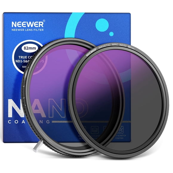 Filtro NEEWER 2 en 1 True Colors de 82 mm con ND y CPL variables