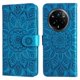thumbnail image 1 of Funda tipo cartera FOXDOCK para Realme 14 Pro Plus , diseño girasol en relieve, cuero PU, cierre magnético, soporte y tarjetero, 1 of 5