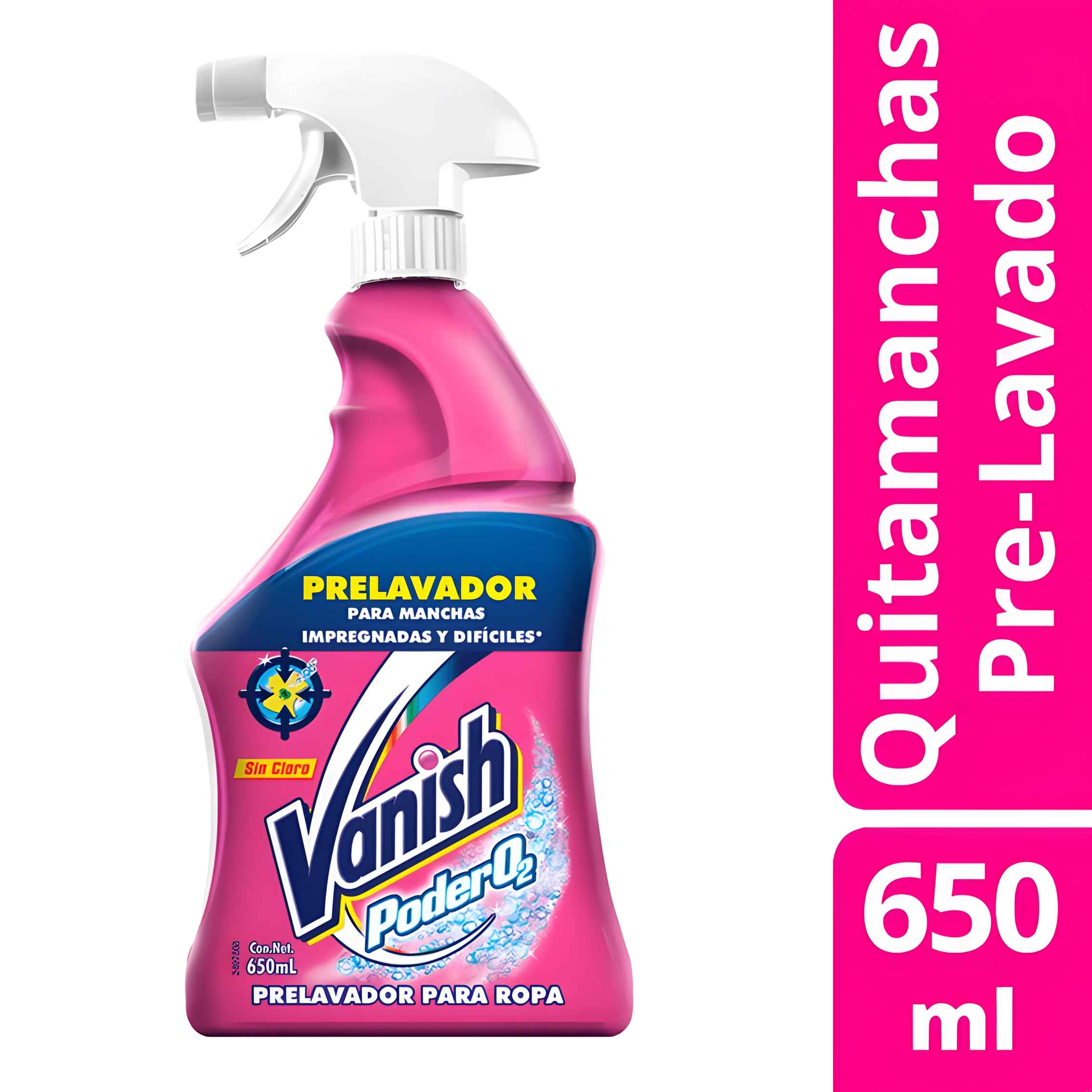 Quitamanchas Prelavado Vanish Oxiaction 650 Ml