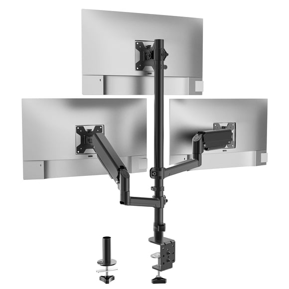 Soporte triple para monitores WALI GSDM003S para pantallas de 13 a 27 pulgadas