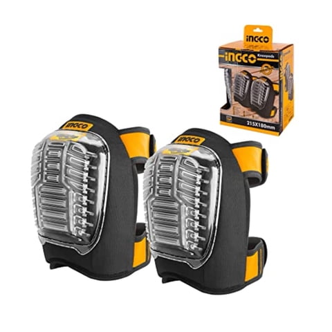 Set De Rodilleras Industrial Ingco Cubierta Pvc Alta Resiste