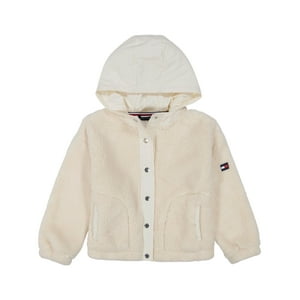 Sudadera Con Capucha Tommy Hilfiger, Forro Polar Con Cierre Completo, Para Niña De 7 Años