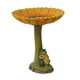 thumbnail image 4 of Comedero de resina, estatuilla de estatua de resina, figura de jardín, estación de alimentación de cuenco de baño para pájaros de jardín para balcón, Rana 165x165x20cm, 4 of 5