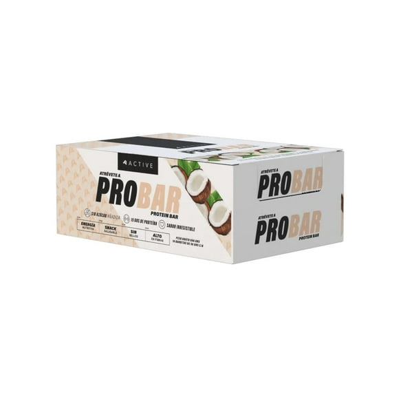 Box 16 Barras Probar Protein Bar Coco - 4active
