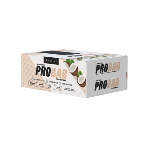 Four Active - Box 16 Barras Probar Protein Bar Coco - 4Active