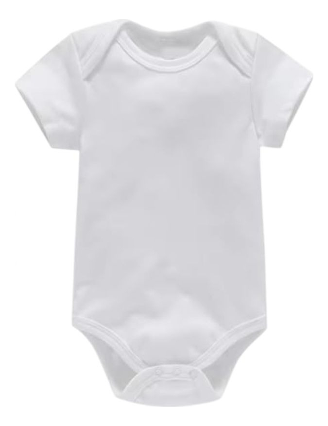 Genérico - Set 3 Bodys Enteros Para Bebe Manga Corta 0-24M Lau