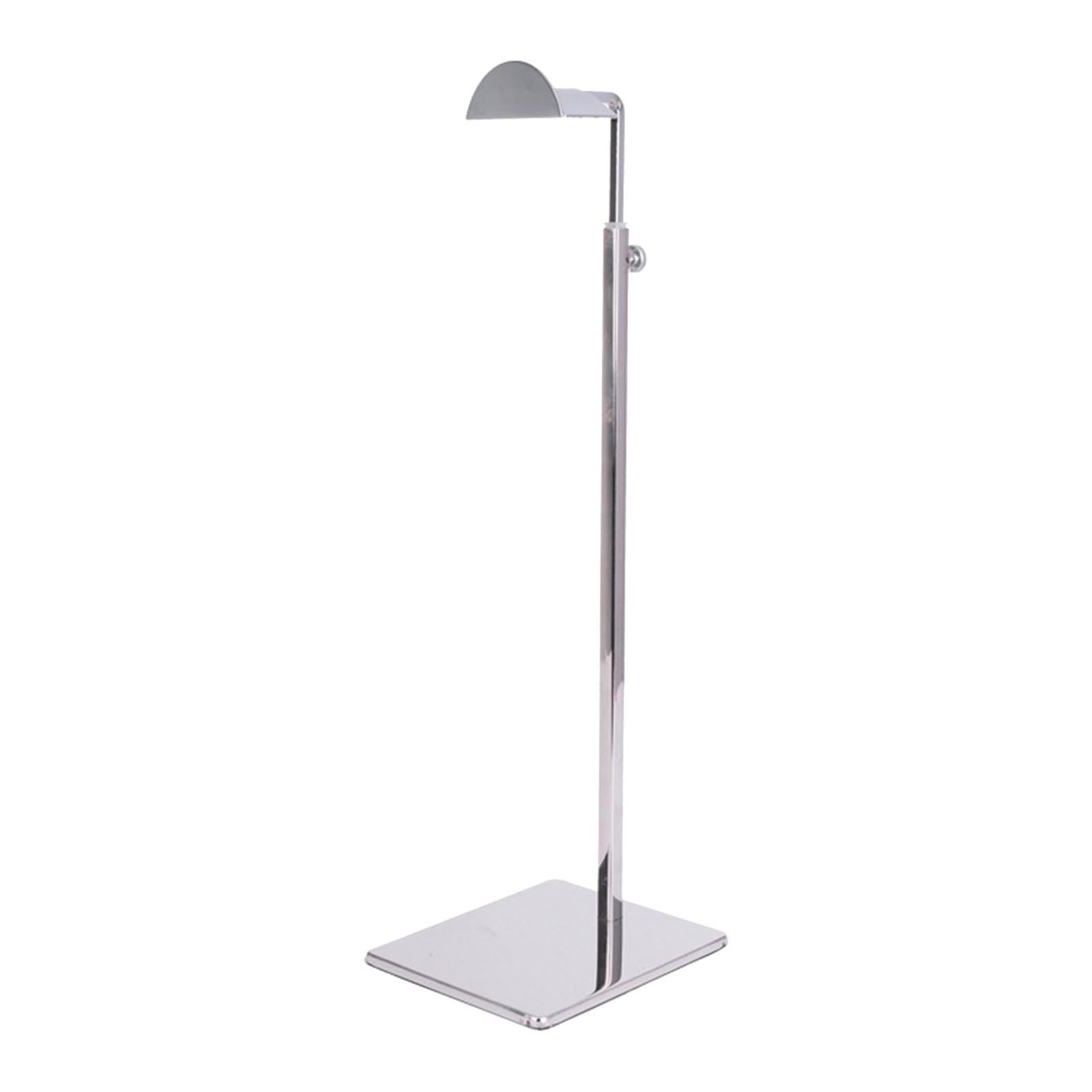 Magideal - Soporte De Exhibición Para Bolsos, Estante De Exhibición Ajustable De Metal Pulido Para Bolsos, Organizador, Soporte Para Bolsas De Almacenamiento Par , Plata Rectangular