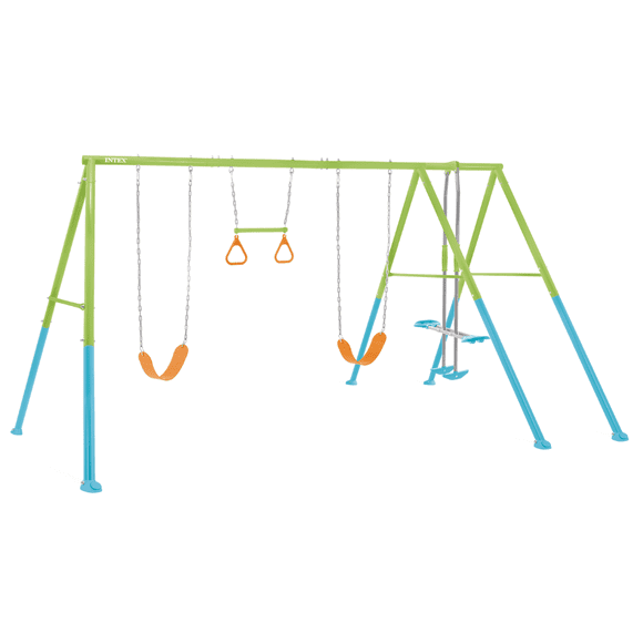 Set Columpio de 4 Accesorios Intex Four Feature Swing Set Verde Azul
