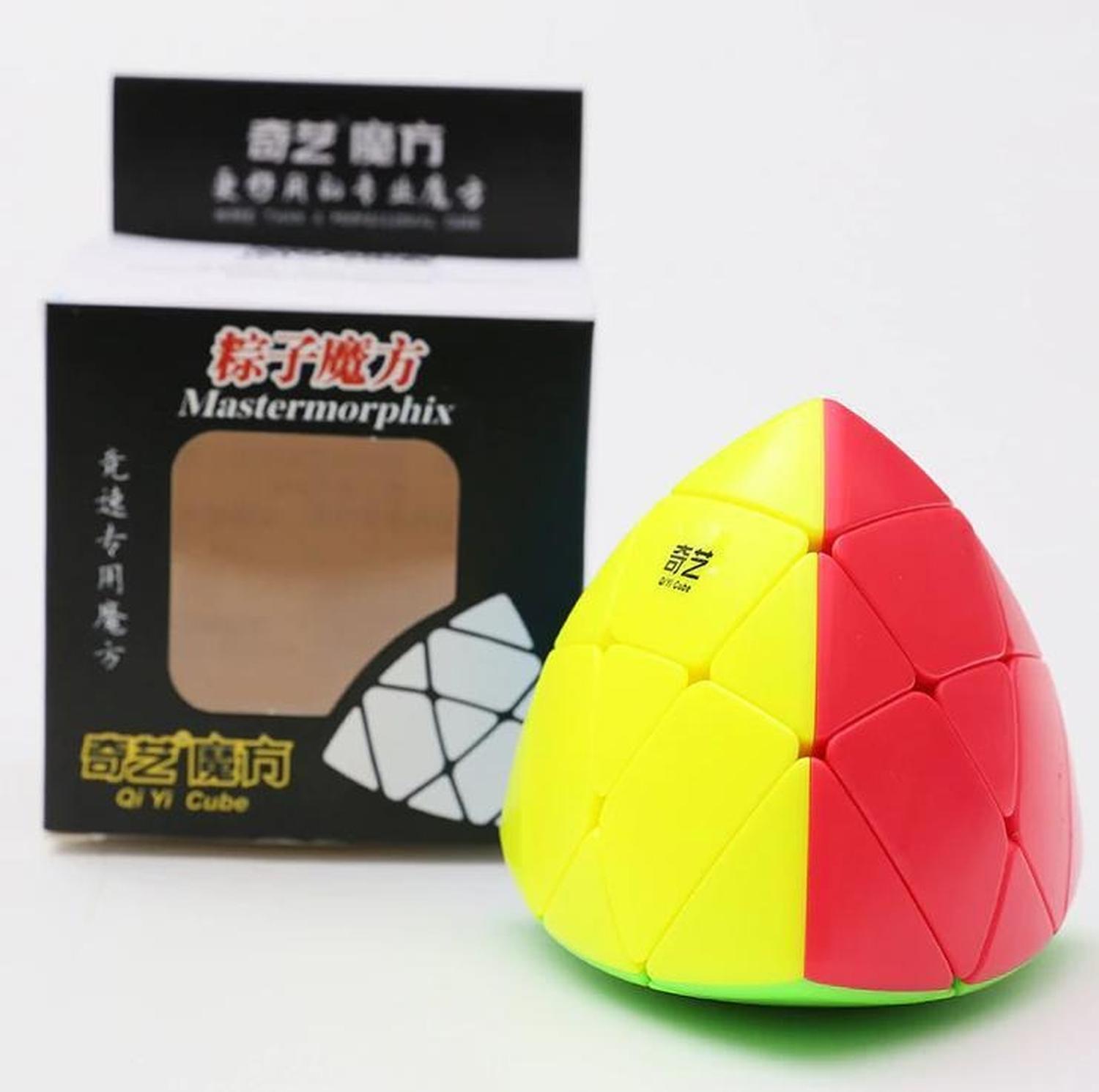 Cubo Mágico Profesional Mastermorphix Qiyi 3X3, Sin Pegatinas Azul