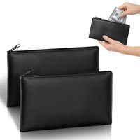 Bolsas De Dinero Pm Company, Paquete De 2 Unidades, Con Cierre Ultraduradero De Primera Calidad