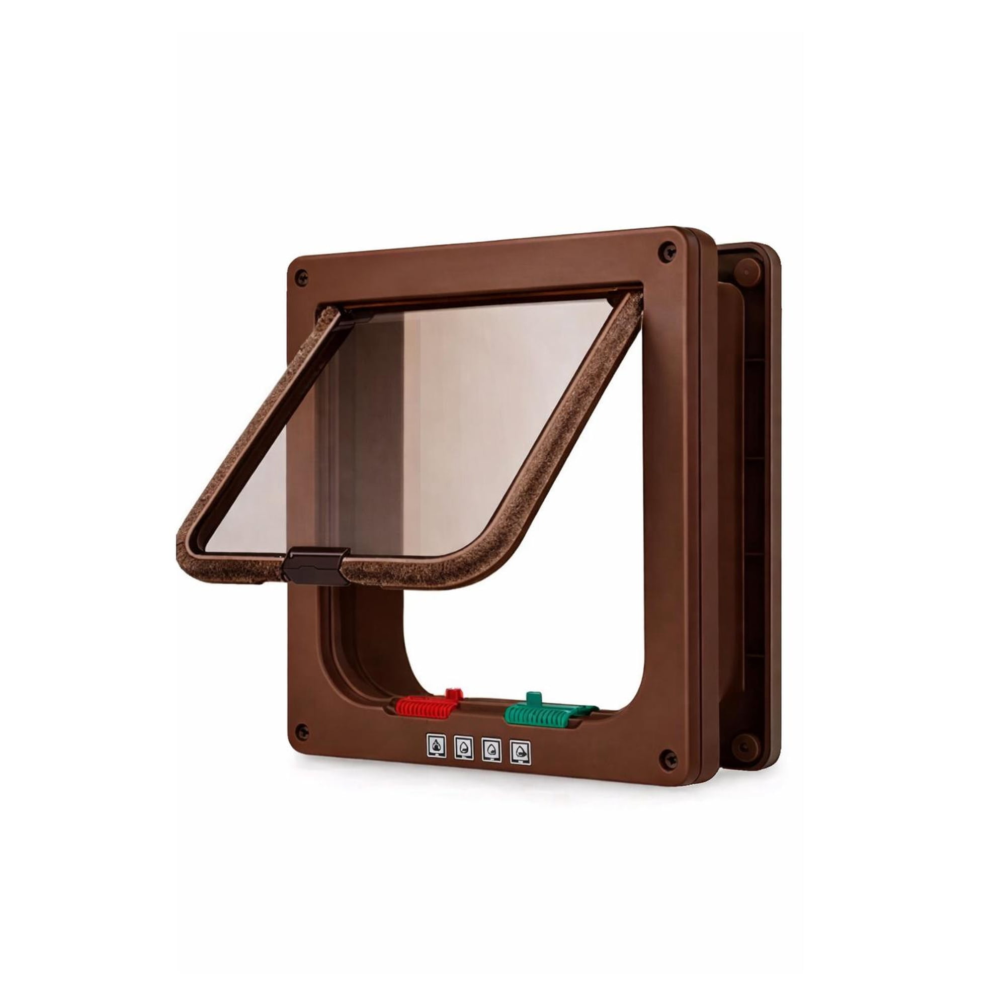 Genérico - Puerta Para Gatos Con Cierre | 25x23 Cm Marco Exterior