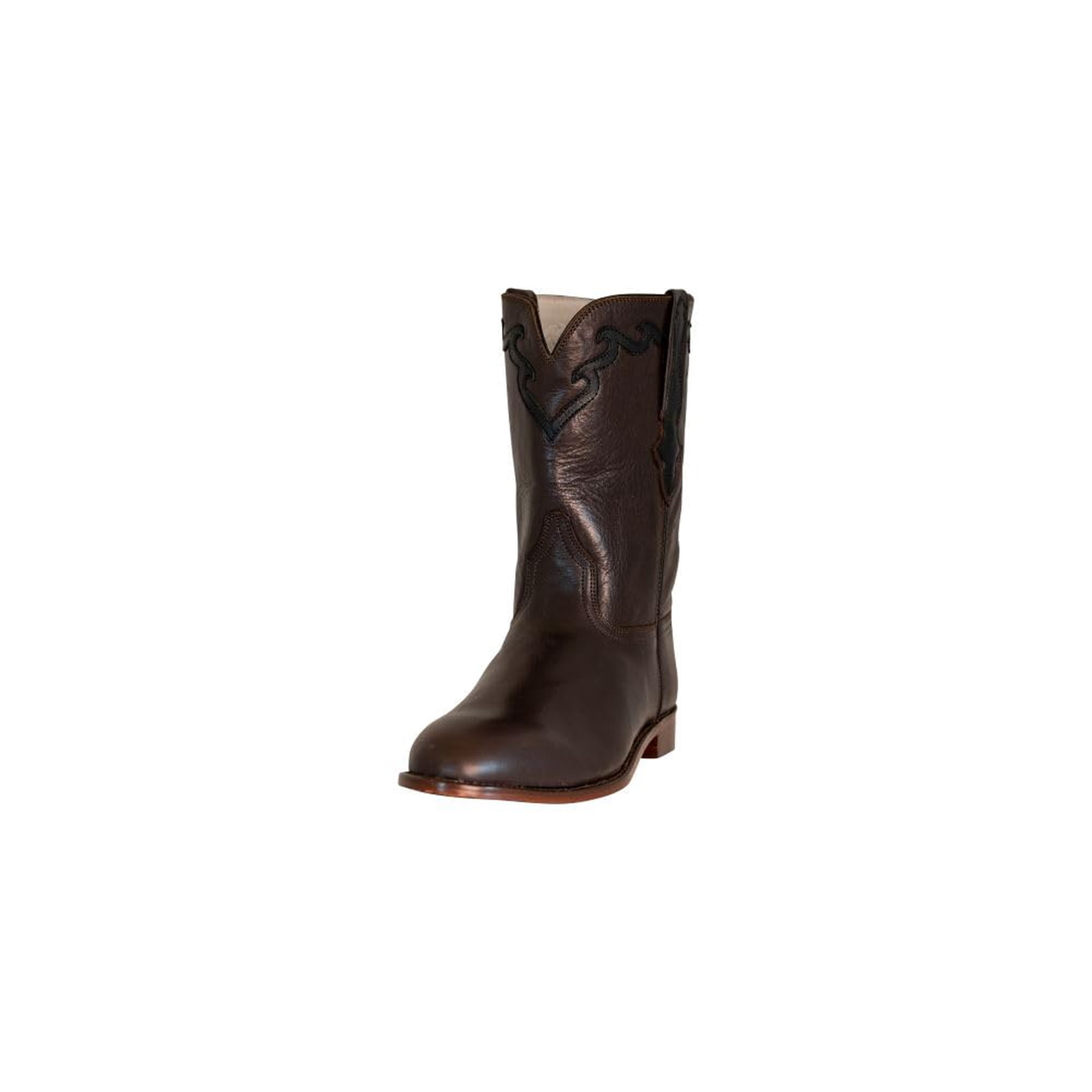 Botas Vaqueras Tuffrider El Paso Bordadas En Cuero Marrón Para Hombre