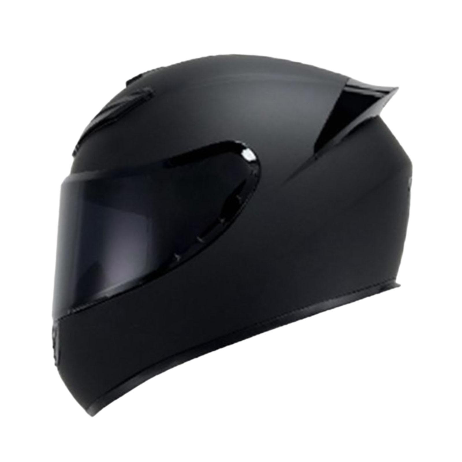 Magideal - Casco De Bicicleta De Cara Completa, Casco De Montar, Equipo De Protección, Cómodo Casco De Bicicleta, Casco De Bicicleta De Carretera Para Monopatín Negro Mate S