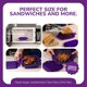 thumbnail image 4 of Parrilla para Microondas Micro Grill Classic - Hacedor de Sándwiches Morado, 4 of 6