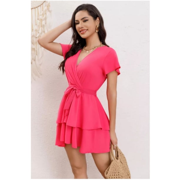 Enterito Corto Mini Vestido Short Verano Casual Eventos 341