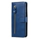 thumbnail image 1 of Funda con Cremallera para Motorola MOTO G9 Play, Carcasa Cartera de Cuero PU con Soporte y Tarjetero, 1 of 5