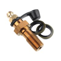 Ioensy - Adaptador De Tornillo De Purga De Perno Banjo, Boquilla De Tornillo De Purga Para Sistema De Combustible Y Aceite, Dorado 1.0