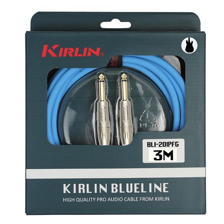 Kirlin - Cable Instrumento Plug-plug Blueline Bli-201pfg 3 Mts