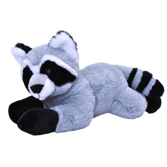 Animal de peluche Wild Republic eCokins Raccoon de 30 cm con 16 botellas