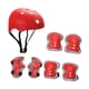 thumbnail image 4 of Juego de cascos para bicicletas para niños, equipo de skate con rodilleras con almohadillas de codo Guardias para chicas para niños que trepan de roca Rojo, 4 of 5