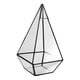 thumbnail image 2 of Pirámide De Cristal Geométrica Terrarium Caja Tabletop Sampulent Sembrador Negro, 2 of 3