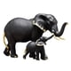 thumbnail image 2 of Estatua De Elefante Oficina Estatua De Animal Hecha A Mano Adornos Negro Madre E Hijo, 2 of 5