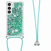 Funda Foxdock Para Samsung Galaxy S25 Plus Con Cuerda Ajustable, Brillo Líquido, Protección Antigolpes Y Lente – Ideal Para Regalo