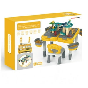 Total Upgrate - Juguete Mesa De Bloques Con Silla 168 Piezas Accesorios