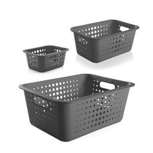 Ou - Conjunto De Cestas Organizadoras Gris