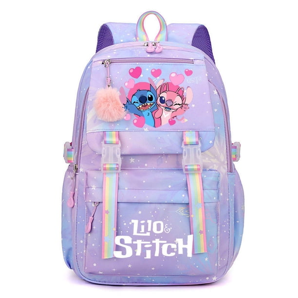 2024 Disney Lilo Stitch Women's Backpack Boys Girls Bookbag Bag Student Teenager Children Knapsack Schoolbag Rucksack Mochila