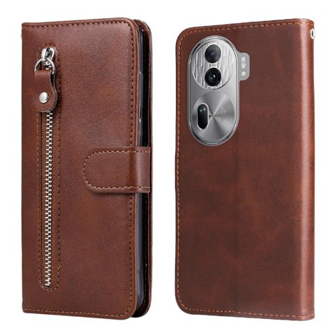 Gangxun - Funda Con Cremallera Para Oppo Reno 11 Pro 5G, Carcasa Cartera De Cuero Pu Con Soporte Y Tarjetero
