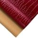 thumbnail image 1 of Rollo de cuero sintético 30 x 135 cm, brillo, textura de cocodrilo, rojo, 1 of 4