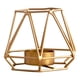 thumbnail image 2 of Candelabro porta vela geométrico decorativo dorado, 2 of 3