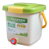 Magideal - Contenedor De Compost De Mostrador De 12L, Contenedor De Caja De Compost Doméstico Con Tapa, De Fermentación, Cubo De Compost, Cubo De Reciclaj