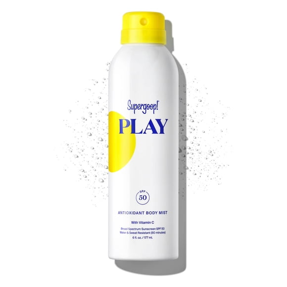 Bruma corporal con protección solar Supergoop! PLAY SPF 50, 177 ml, con vitamina C