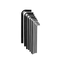 Eklind Tool - Juego De Llaves Hexagonales Eklind De 11 Piezas Con Acabado De Óxido Negro Y Funda