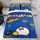 thumbnail image 4 of Tuxedo Sam Conjunto de sábanas temático, trío de piezas, cómodo y amigable con la piel, diseño único, regalo de decoración para el hogar para familiares, amigos y fans, 90 cm * 190 cm, 4 of 6
